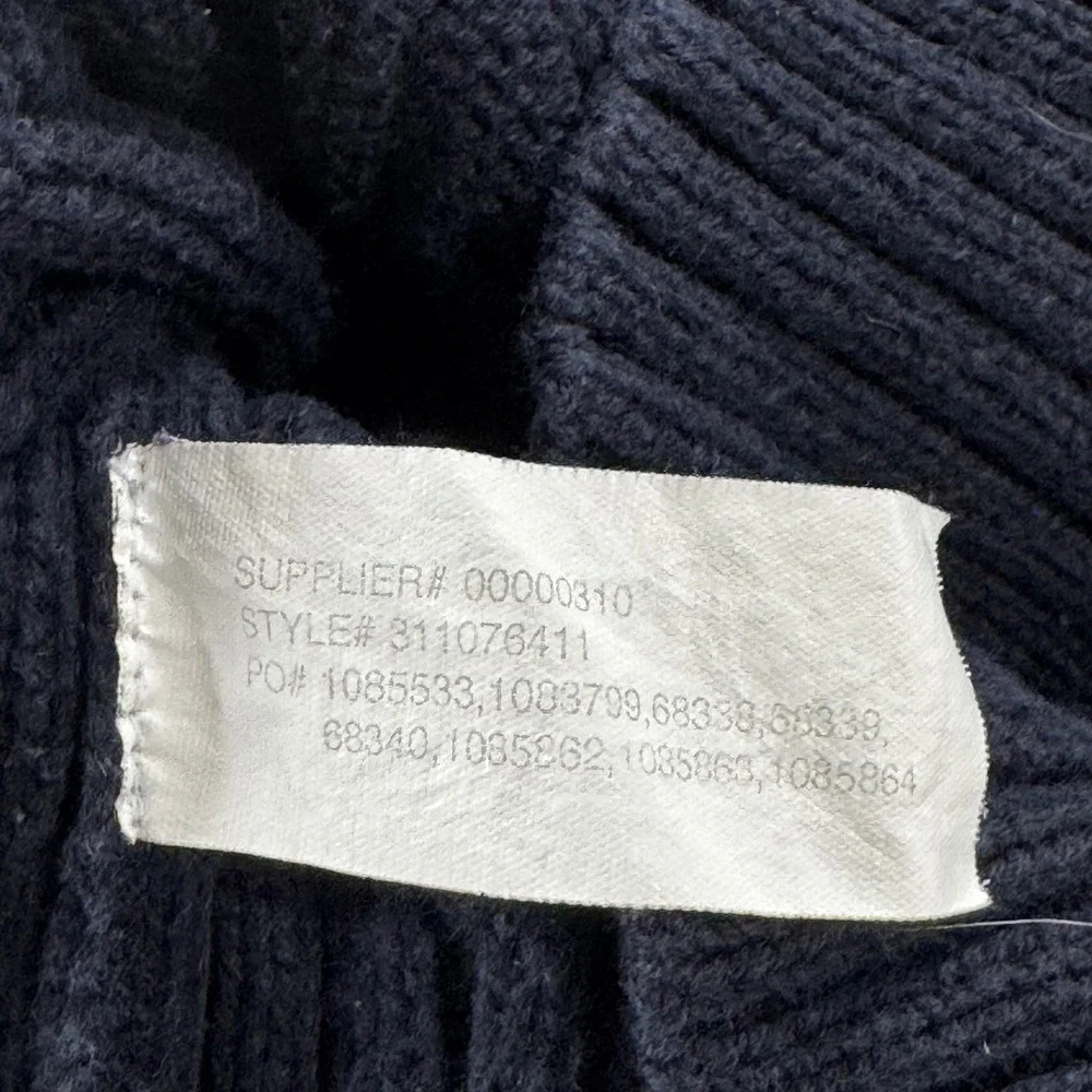 Ralph Lauren Boy's‎ Size 3/3T Sweater Navy Blue Cable Knit Shoulder Buttons